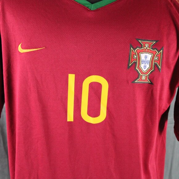 Team Portugal Jersey (Retro) - 2006 Home Jersey Eusebio 10 - Men's - Picture 2 of 10